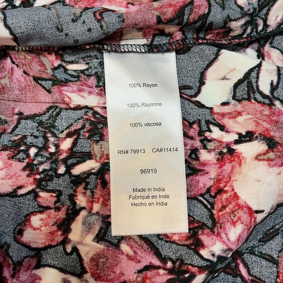 Motherhood Maternity NWT Floral Tie Waist Sleeve Large - Picture 9 of 10